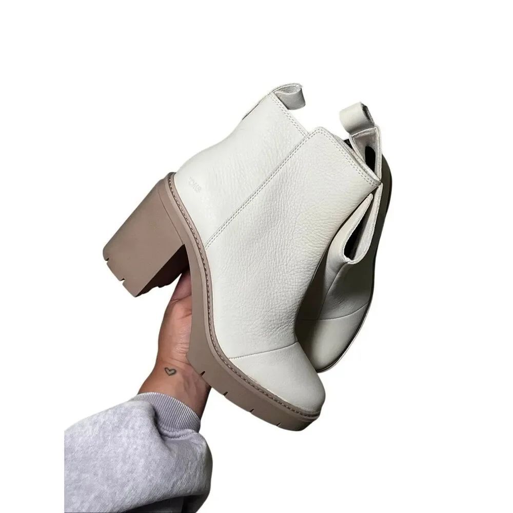 Toms | Rya Lug Sole Block Heel Platform Booties